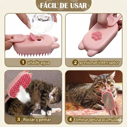 Cepillo a Vapor para Perros y Gatos